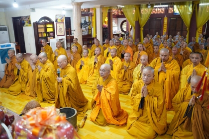 Đại diện 18 Trường hạ về Tổ đình Viên Minh lễ tạ Đức Đệ Tam Pháp Chủ